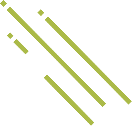 Τρεις παράλληλες και διακεκομμένες γραμμές, ανοιχτού πράσινου χρώματος